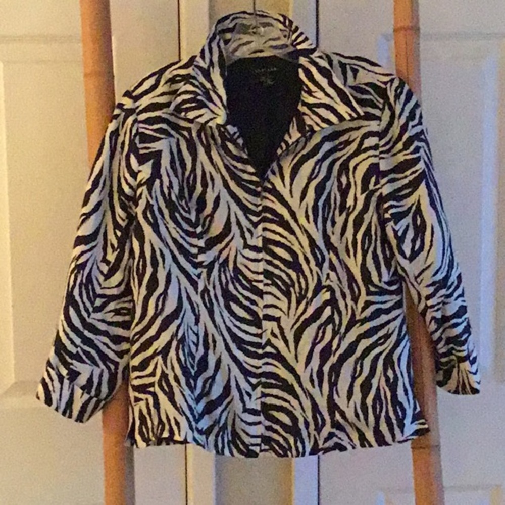 Silkland Zebra Print Top